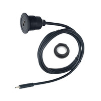 Enchufe hembra de panel de 30cm de longitud con instalación frontal Enchufe recto macho con conector circular USB3.0 de rosca