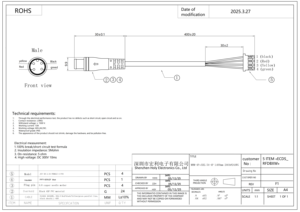 Konektor Kabel Listrik Pria dan Wanita 2 3 4 5 6 Pin M6 M7 M8 IP65 IP67 Tahan Air untuk Skuter - Product Image 4