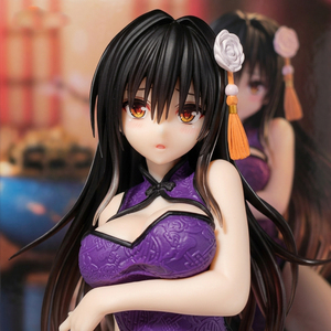 ขายส่ง ฟิกเกอร์อนิเมะ PVC ยูอิ โคเทกาวะ จากเรื่อง LOVE-Ru Darkness ชุดกี่เพ้าสีม่วง ของแท้พร้อมกล่อง ของสะสมตกแต่ง - Product Image 4