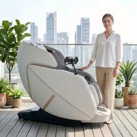 Fauteuil de massage à chaleur intégrée, corps entier, zéro gravité, trajectoire SL, airbag, pétrissage Shiatsu