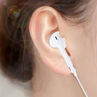 Silverdeer Harga Grosir Earphone Kabel 1.2 M dengan Mic In-ear Stereo Tipe C untuk Ponsel 8 Xs Xr 11 12 13 14 15 Pro Max