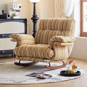 Fauteuil à bascule rétro pour balcon, salon, détente, structure métallique, fauteuil-canapé, écologique, créatif et <span class=keywords><strong>tendance</strong></span> - Product Image 1