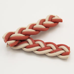 Bâtonnets à mâcher tressés en forme de banane <span class=keywords><strong>pour</strong></span> chiens – Conception unique <span class=keywords><strong>pour</strong></span> le nettoyage des dents et l'élimination de <span class=keywords><strong>la</strong></span> plaque dentaire – Friandises dentaires <span class=keywords><strong>pour</strong></span> chiens - Product Image 3