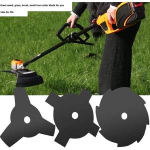 Lame de débroussailleuse en acier à 3 dents BlueNatHxRPR, 10 pouces, pour coupe-herbe et désherbeur - Product Image 6