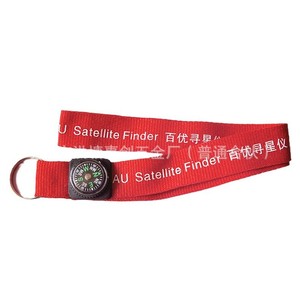 Satellite Finder Compass Red Lanyard With Hanging Ring For Outdoor Hiking Navigation - Product Image 1