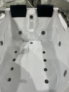 Baignoire acrylique pour 2 personnes, best-seller, avec jets d'hydromassage, LED au fond, bain à remous extérieur, <span class=keywords><strong>spa</strong></span> jacuzzi, baignoire intérieure - Product Image 6