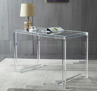 Großhandel Hochwertiger Acryl-Bürotisch Transparenter Esstisch Acryl-Möbel-Schreibtisch
