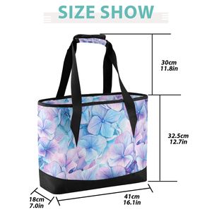 Sac isotherme floral pour le déjeuner, sac isotherme pour aliments, sac de rangement thermique pour les voyages et les pique-niques - Product Image 2