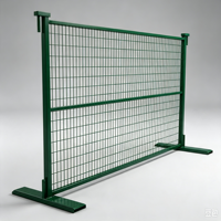 Clôture temporaire australienne standard 4687, 2x2,4m, pieds en plastique galvanisé, résistante aux UV, pour cour, bétail, balcon, chantier