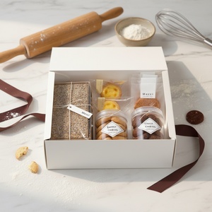 White Foldable Cake Box Custom Cake <b>Dessert</b> Paper <b>Boxes</b> White Cardboard Bakery Packaging Bulk Order Universal Paper Containers - Product Image 1