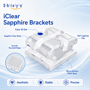 Suministros de Ortodoncia Shinye Odontologia, <span class=keywords><strong>Brackets</strong></span> de Cerámica Dental, <span class=keywords><strong>Brackets</strong></span> de Ortodoncia Monoblock - Product Image 3
