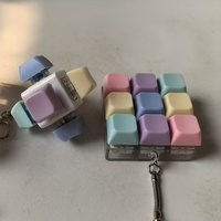 Jouets anti-stress de décompression pour clavier, porte-clés mécanique pour soulager le stress