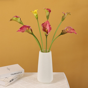 Lirios de Cala Artificiales Ruilisi, Mini, 2 Amarillos, 3 Marrones, 10 Blancos, 21 para Decoración de Bodas y Hogar - Product Image 3