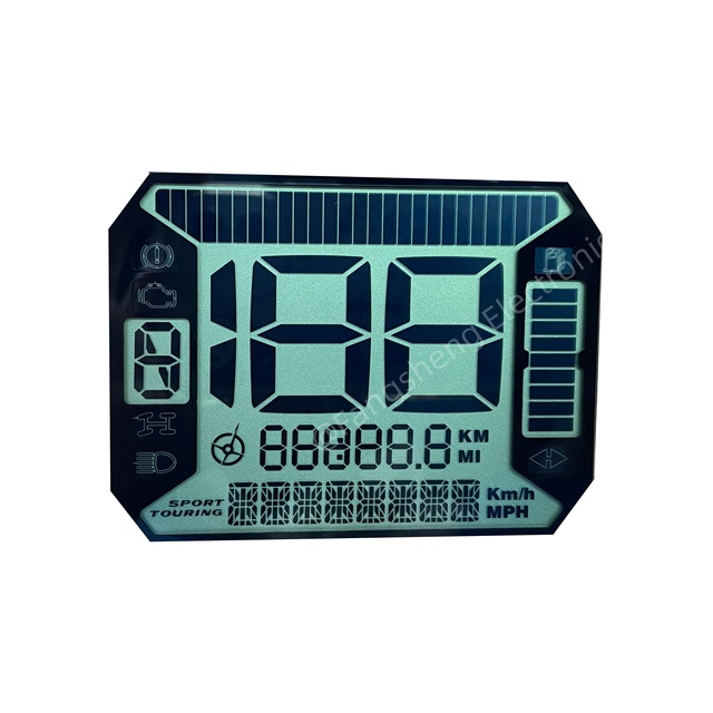 NVX 155 V1 2019 TN LCD Display for LCD Speedometer 7 Segment LCD Display OEM ODM Monochrome Display