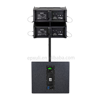 Système de sonorisation Line Array R206 + RD-H15SA avec deux enceintes supérieures de 6,5 pouces et un caisson de basses actif de 15 pouces 2*500W pour église, club, bar, banquet