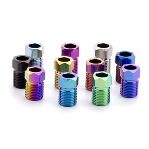 Baut Selang Rem Cakram Sepeda M8, Selang Hidrolik, Baut Metrik Titanium dengan Kepala Hex, Finishing Anodized Gr5 untuk <span class=keywords><strong>Shimano</strong></span> - Product Image 3