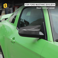 Accessoires extérieurs de voiture ES couverture de rétroviseur accessoires en Fiber de carbone pour Ford Mustang 2010-2014