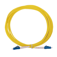 Kabel Patch Fiber Single Mode Indoor HI LINK Simplex LC UPC/G657A1/A2 PVC/LSZH 1-30m untuk Proyek FTTH, Garansi 1 Tahun