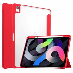 Custodia ultra sottile a tre ante in PU+acrilico con chiusura a flip in pelle per <span class=keywords><strong>iPad</strong></span> Air 4 10.9" 2020/<span class=keywords><strong>iPad</strong></span> <span class=keywords><strong>Pro</strong></span> <span class=keywords><strong>11</strong></span> <span class=keywords><strong>2018</strong></span> - Product Image 1