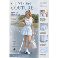 Robe décontractée sportive respirante sans manches à col et taille haute, style été personnalisé, fabriquée sur mesure par l'usine source