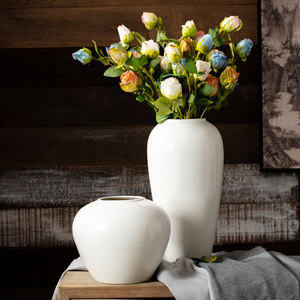 सिरेमिक फूल vaes nordic <span class=keywords><strong>vases</strong></span> घर सजावट टेबल सजावट के 3 टुकड़ों पर 3 टुकड़ों का बड़ा सेट - Product Image 6