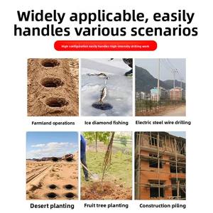 حفار أرضي صناعي عالي الجودة يعمل بالبنزين، مصنوع من الفولاذ المقاوم للصدأ، بمحرك ثنائي الشوط، مناسب لزراعة الأشجار وكسر الجليد للصيد - Product Image 4
