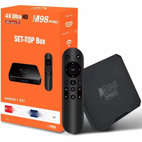 Set-Top Box 4K Ultra HD M98 Pro Quad Core Android ATV Wi-Fi 802.11ac 1000 Mbps Ethernet Media Player