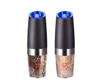 Battery Powered with LED <b>Light</b> Automatic Gravity Electric Mill Pepper and Salt Grinder - Product Image 2
