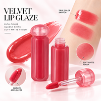 Teinte à lèvres velours mat waterproof RTS 3ml, 6 teintes, faible MOQ 2 pièces, vente en gros, logo personnalisé