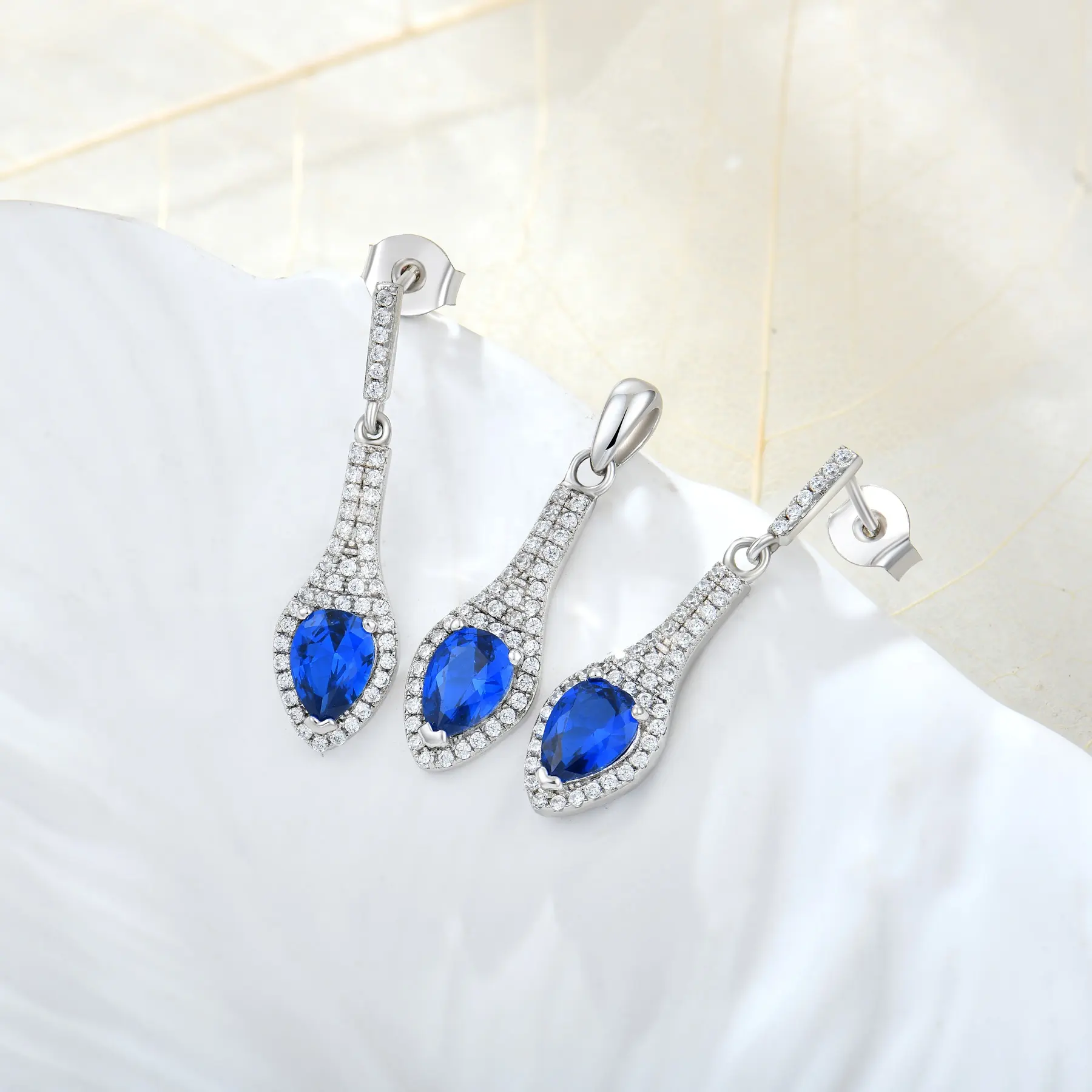 silver wedding jewelry sets