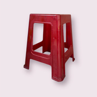 Tabouret de restaurant extérieur moderne en plastique PE pour adultes et enfants, design carré épaissi pour usage domestique 7x27x45cm