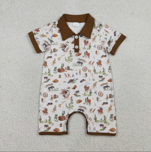 Conjunto de Ropa Vaquera para Bebés Niños, Estilo Rodeo, con Bolsillos, Pantalones Cortos - Product Image 6