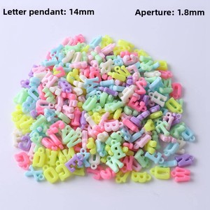 <strong>Large</strong> Hole Ice Cream Color String <strong>Beads</strong> Letters <strong>Bracelet</strong> Children's DIY Handmade Acrylic Jewelry Accessories Hair Rope <strong>Beads</strong> - Product Image 2