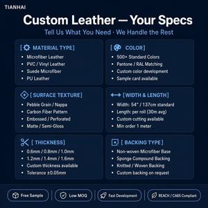 <span class=keywords><strong>Cuir</strong></span> végétalien de luxe écologique en microfibre, fini tissu, résistant à l'usure, pour housse de volant de voiture et revêtement de siège - Product Image 5