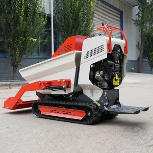 Đa chức năng tải cao vườn Dumper mini loader Dumper mini theo dõi Dumper