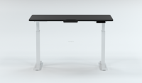 Bureau d'angle exécutif pour la maison, livraison directe, gris, réglable électriquement