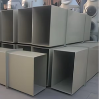 Hotte de laboratoire SCEELAB PP ignifuge à conduit carré, anticorrosion, design contemporain, pour hôpitaux, ateliers et usage commercial