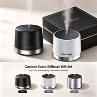 Diffuseur d'arômes rechargeable pour la maison et la voiture, double mode de fonctionnement, nébuliseur sans eau, diffuseur d'huiles essentielles avec capteur de mouvement