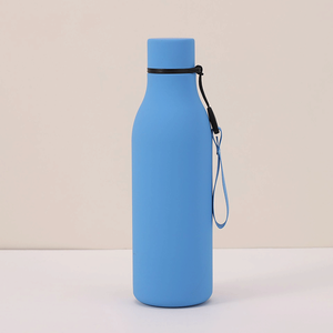 Botella de agua de acero inoxidable 304 con recubrimiento mate a prueba de fugas, logotipo personalizado, 550 ml, 18 oz, botella de agua de acero inoxidable. - Product Image 3
