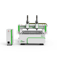 Machine de fraisage CNC pour bois d'occasion - Broche de 3,5 kW - Contrôle PLC - Table à vide - Rentable et facile à utiliser