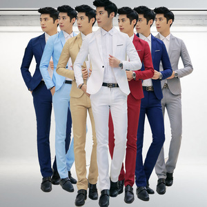 Costume d'affaires deux pièces pour homme grande taille, style européen et américain, en mélange viscose et coton perlé, vente en gros transfrontalière <span class=keywords><strong>233</strong></span> - Product Image 2
