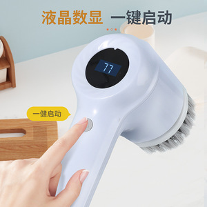 Multifunctional <b>electric</b> dishwashing <b>brush</b>, shoe washing <b>brush</b>, household multifunctional multi-head replaceable <b>electric</b> <b>brush</b> - Product Image 3