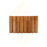 1ml 2ml 3ml 5ml 10ml 15ml bambu Roll on parfum minyak esensial rol kaca pada botol dengan tutup bambu