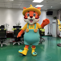 Costume de Mascotte Chat Personnalisé en Peluche pour Adulte, Tenue de Mascotte Chien avec Logo Personnalisé pour Promotion Commerciale et Publicitaire