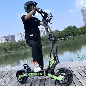 Scooter électrique tout-terrain 6000W 60V avec mot de passe, double moteur, pliable, deux roues, 11 pouces, scooter électrique 8000w pour adultes avec siège - Product Image 2