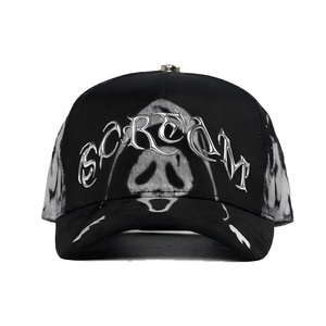 Nouvelles casquettes de baseball brodées X Willito à 5 panneaux et visière incurvée, style vintage Heartbreaker Originals Beard Hats - Product Image 2