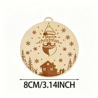 9 pièces de nouveaux ornements suspendus pour arbre de Noël, plaques décoratives, pendentifs, étiquettes