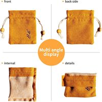 Sac à cordon en jute personnalisé, écologique et durable, avec logo, pour bijoux, sachets de lavande, taille et couleur personnalisables, vente en gros