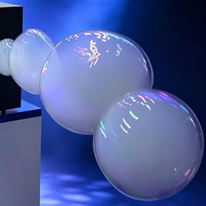Festive Special Giant 900W Wedding Event Party Smoke &amp; Fog <strong>Bubble</strong> <strong>Machine</strong> with DMX Remote Control Metal Housing AC 110-240V - Product Image 3