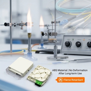 กล่องต่อสายไฟเบอร์ออปติกขนาดเล็ก FIBERVISION AH-02F กล่อง NAP ไฟเบอร์ออปติก กล่องเฟสเพลทไฟเบอร์ พร้อมอะแดปเตอร์ SC LC แบบดูเพล็กซ์ - Product Image 2